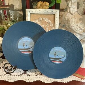Retro Vinyl Foodesign Vinile Bamboo Fiber Plates Vinyl Record Style
